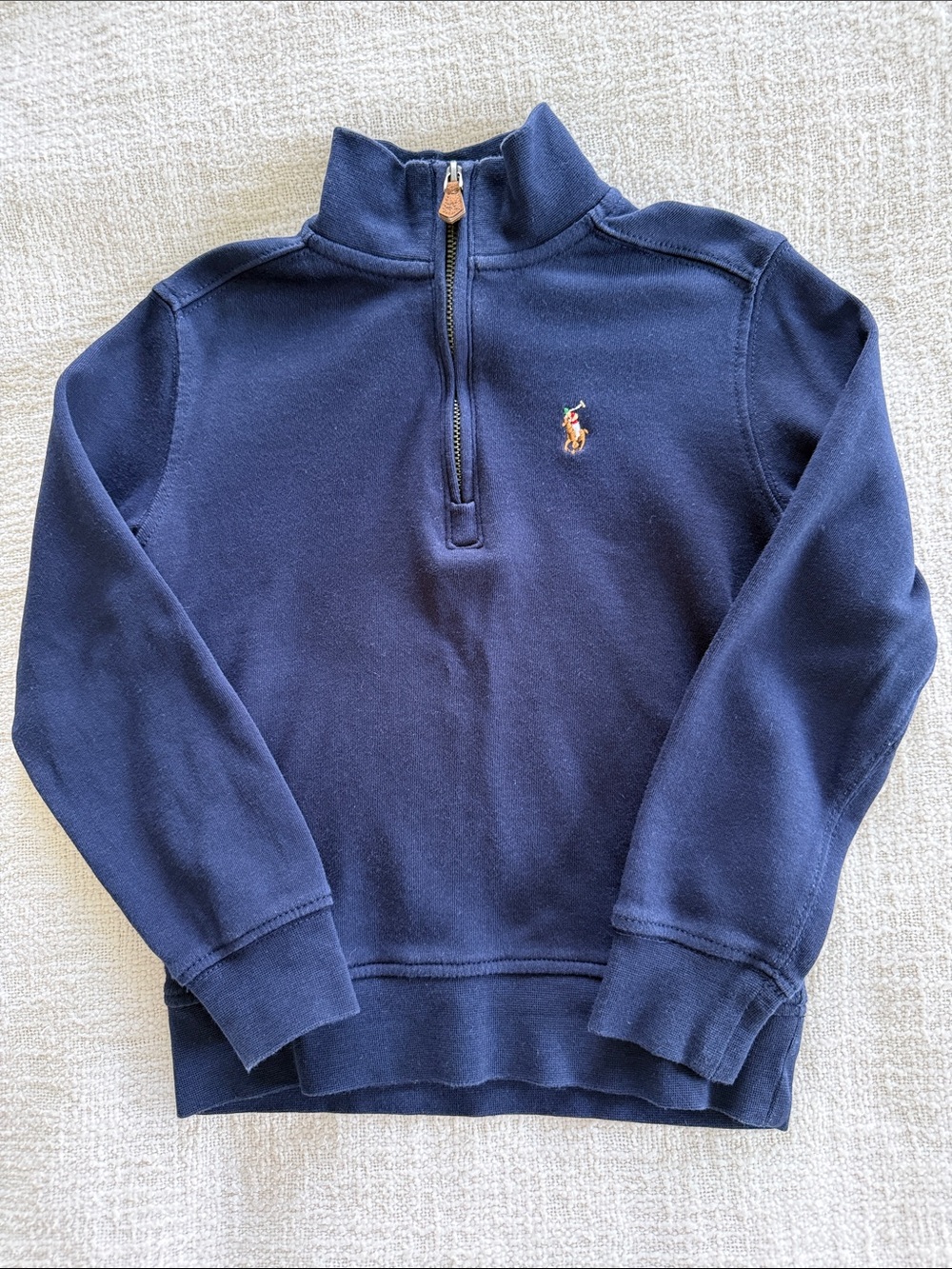 Ralph Lauren POLO 3T Navy Quarter-Zip Sweatshirt